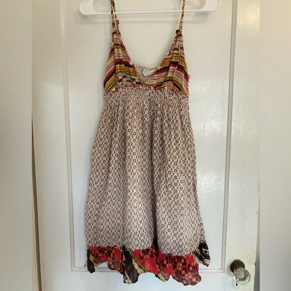 Solitaire Multicolor Striped and Patterned Mini Dress - Picture 4 of 4